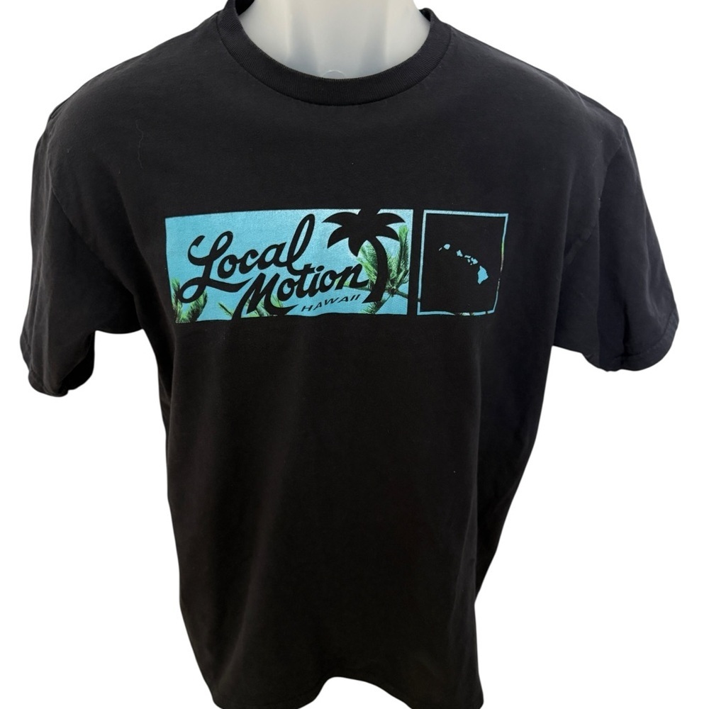 LOCAL MOTION Hawaii Aloha Tropical Surf Islands Tee Shirt Men M Medium